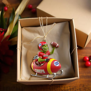Holiday Touchdown Ornament - Personalized Christmas Gift Sport Lovers 06KILU231025