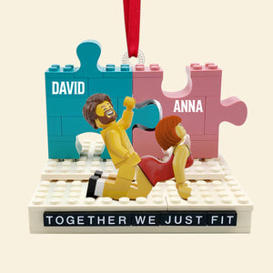Fit Piece Couple Ornament, Personalized Gifts For Couple 01qhtn011025