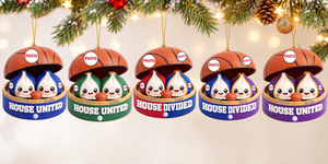 House United Dumpling Couple Ornament - Personalized Gifts For Sport Lover Couple Christmas Ornament 04HUQN131026
