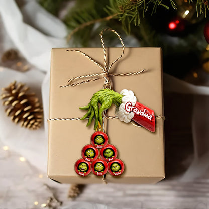 Green Monster Family Ornament - Personalized Gifts For Family Christmas Ornament 05QHLU170925