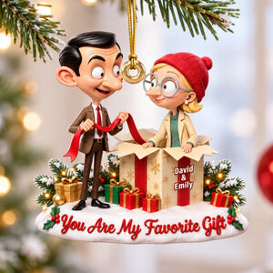 You’re My Favorite Gift Ornament- Personalized Christmas Gifts For Couples 02TTQN190926