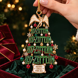 Led Zeppelin Rock Legends Christmas Ornament - Personalized Gifts For Music Lovers 03nadt131026