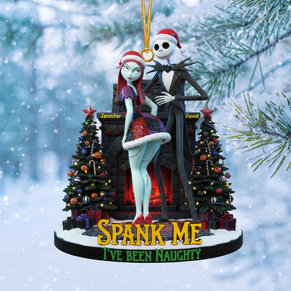 Naughty Couple Christmas Ornament - Personalized Gifts For Couple 02pgqn180925