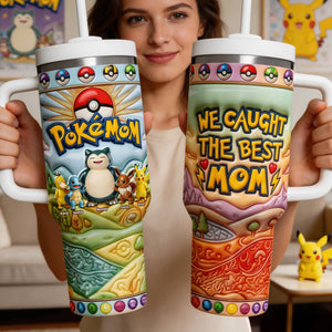 Lovely Magical Mom 40oz Tumbler With Handle - Personalized Gifts For Moms 02QHQN030426