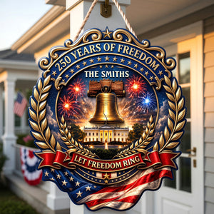 250 Years Of Freedom Acrylic Sign - Personalized Gifts For Family 02toqn300526