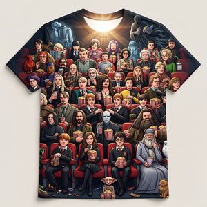 Cinema With Popcorn Shirt - Personalized Funny Gifts For Movie Lovers 01nadt280726