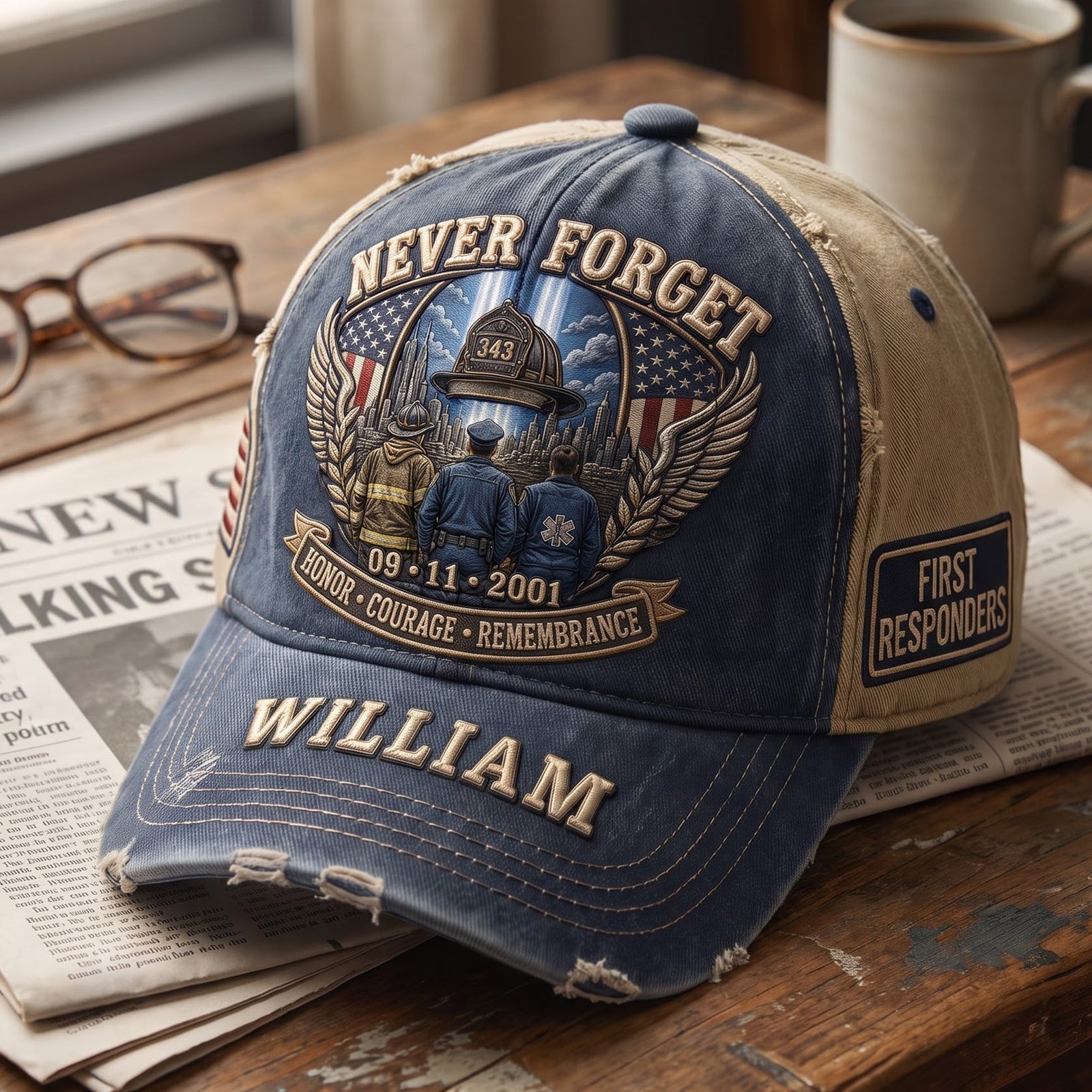 9/11 Memorial Personalized Classic Cap – Honor The Fallen, Never Forget 04tyqn310726
