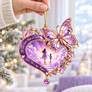 Walking Together In Heaven Acrylic Ornament - Personalized Memorial Gift 03QHQN101026