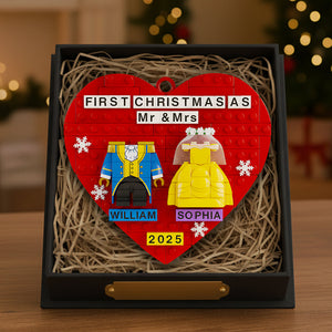 Wedding Couple Christmas Ornament Personalized Gifts For Couple 03TODT290925