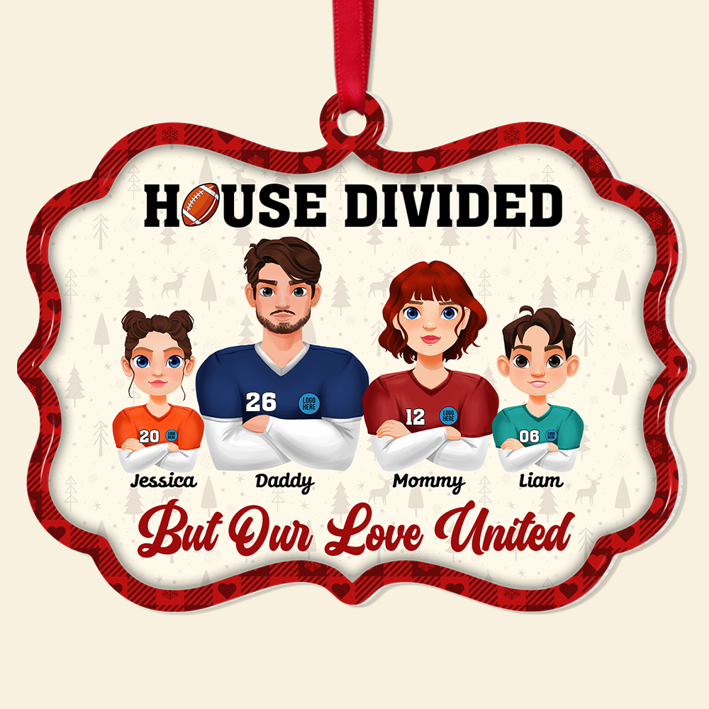 Personalized Christmas Gifts For Football Family Ornament 04hupu151024hg - Ornament - GoDuckee