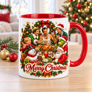 Nostalgic Christmas Character Coffee Accent Mug - Personalized Gifts For Movie Lovers 05toqn231026
