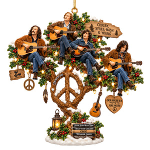 Vintage Music Tree Christmas Ornament - Personalized Gifts For Music Lovers 03QHQN240926