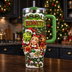Cute Holiday Mischief Tumbler - Personalized Christmas Gifts 06padt061026