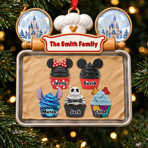 Sweet Family Christmas Cupcakes Ornament - Personalized Gifts For Family 03OHDT080926