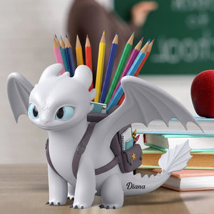 Mythical Creature Wooden Pen Holder – Personalized Gifts For Fantasy Fans 01tgqn290725