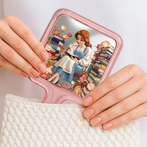 Girl in Books Handle Mirror - Personalized Gifts For Reading Girls 04qhqn031225