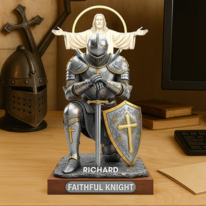 Christian Faithful Knight Acrylic Plaque – Personalized Christmas Gifts for Christian 04huqn290725