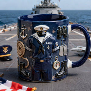 Honoring A True Hero Accent Mug - Personalized Gift For Veteran 04HYLU110226