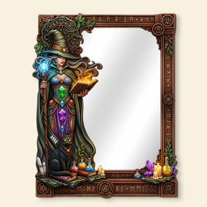 Mysterious Wall Hanging Mirror Personalized Gifts For Witch Lovers 02totn010825 - Mirror - GoDuckee