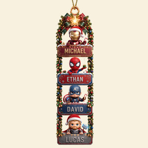 Protection Warrior Family Acrylic Ornament - Personalized Christmas Gifts For Family 02padt230926