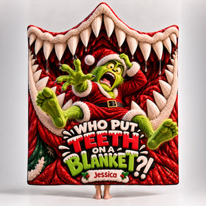 Put Teeth On A Blanket - Personalized Christmas Gifts Wearable Blanket Hoodie 06hadt161026