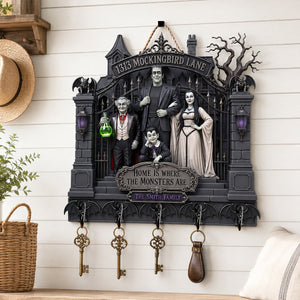 Gothic Family Acrylic Key Hanger - Personalized Gifts For Family 02hadt250726
