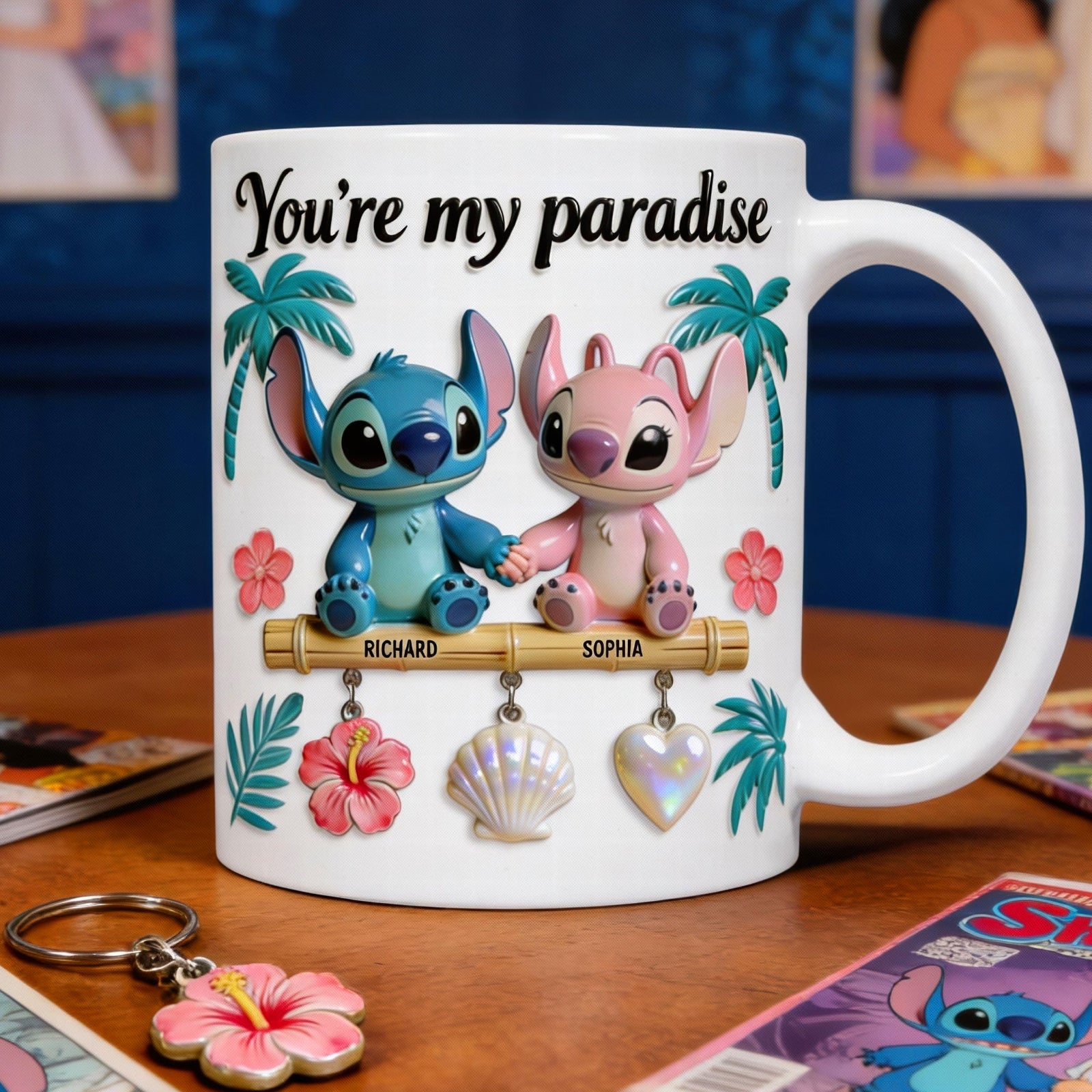 Romantic Couple Coffee Mug - Personalized Gifts For Couple 01toqn080126