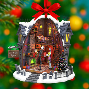 Spooky Love Christmas Ornament – Personalized Gifts For Couple 04pgqn110825