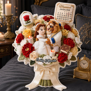 Happily Married Couple Pillow - Personalized Christmas Gifts For Newlywed Couple 05ohdh021026