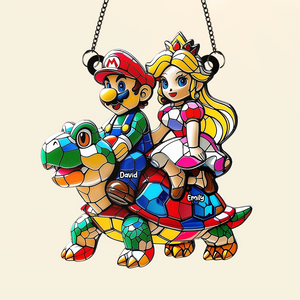 Personalized Gifts For Couple Suncatcher Ornament, Game Fans 01TGPU100725