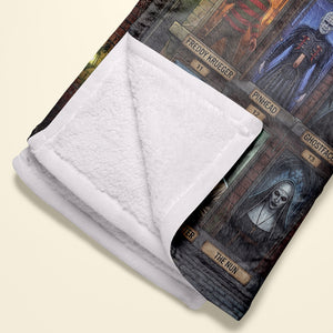 Haunted Holiday Crew Blanket - Personalized Gift For Horror Lovers 02HUTA011026