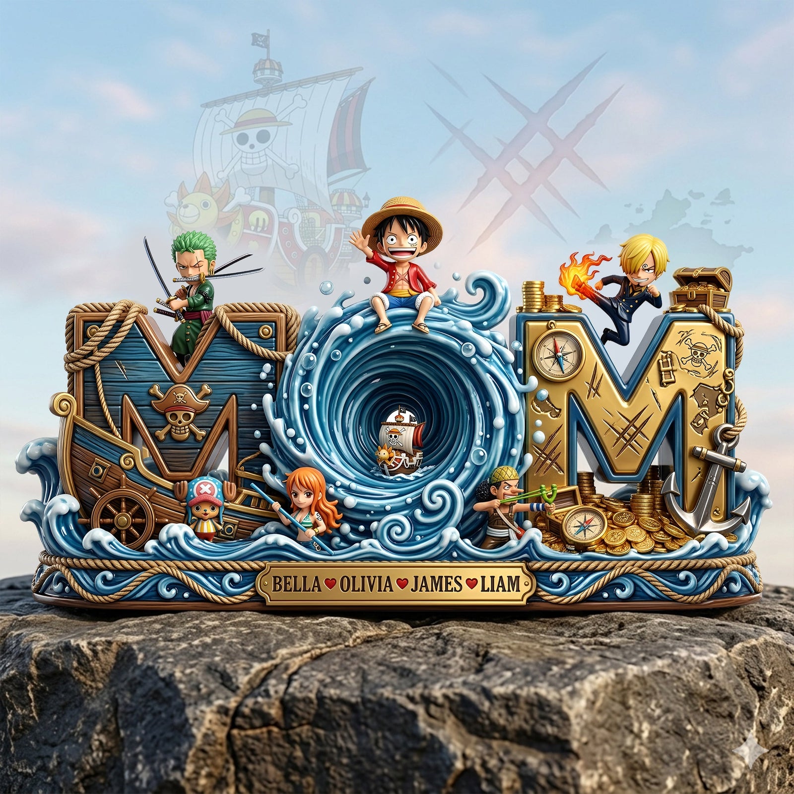 Captain Mom Acrylic Plaque - Personalized Gifts For Mom 04TOLU260326-Homacus