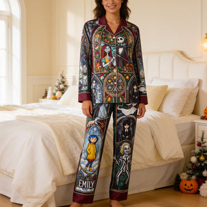 Spooky Pajama Set - Personalized Gifts For Halloween 04hadt290826
