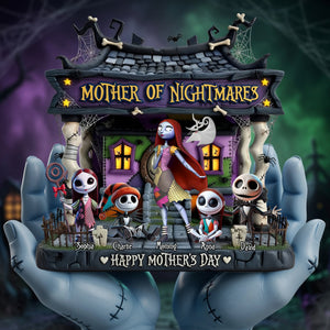 Spooky Mom And Kids Acrylic Plaque - Personalized Gifts For Mother's Day Plaque 01OHLU150426
