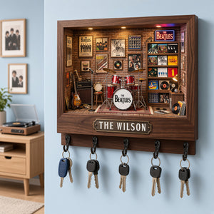 The Beatles Music Room Key Hanger - Personalized Gifts For Music Lovers 04NADT201026