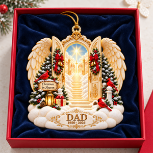 Christmas In Heaven Ornament - Personalized Memorial Gifts For Family 01toqn201026