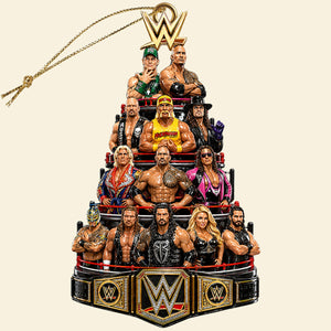 Legends Christmas Tree Acrylic Ornament, Personalized Gifts For Wrestling Lovers 04qhdt180826
