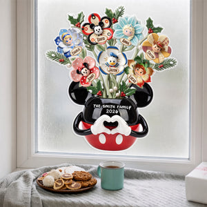 Lovely Family Flower Vase Decal - Personalized Gifts For Family 04qhtn281026