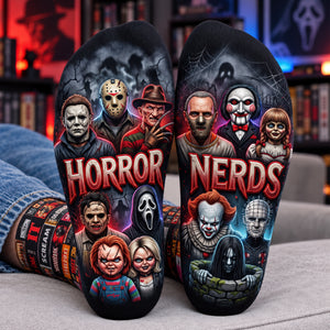 Nightmare Thrill Middle Tube Socks - Personalized Gifts For Horror Lovers 03HUQN011026