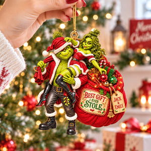 Funny Stolen Gift Christmas Ornament - Personalized Gift For Couples 08HAQN150926