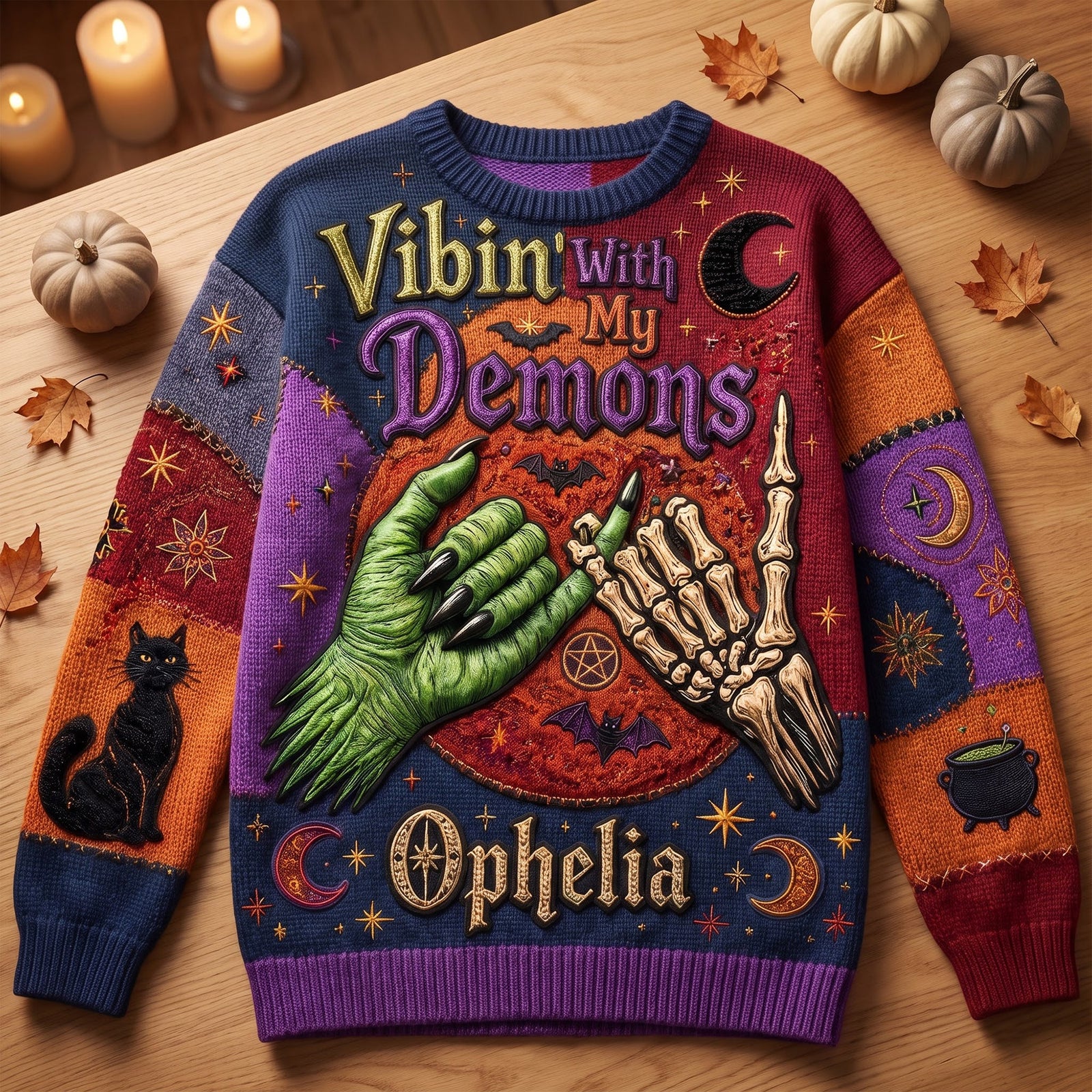 Witch Ugly Sweater - Personalized Gifts For Halloween 02huqn120826