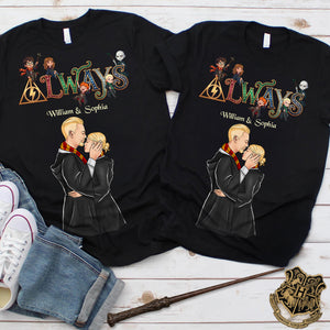 Fantasy Magical Couple Shirt - Personalized Gifts For Couple 02huqn050626