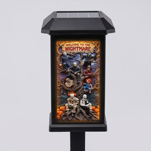 Welcome To The Nightmare Villain Lamp - Personalized Gifts For Halloween Solar Power Garden Lamp 02TYTN190826