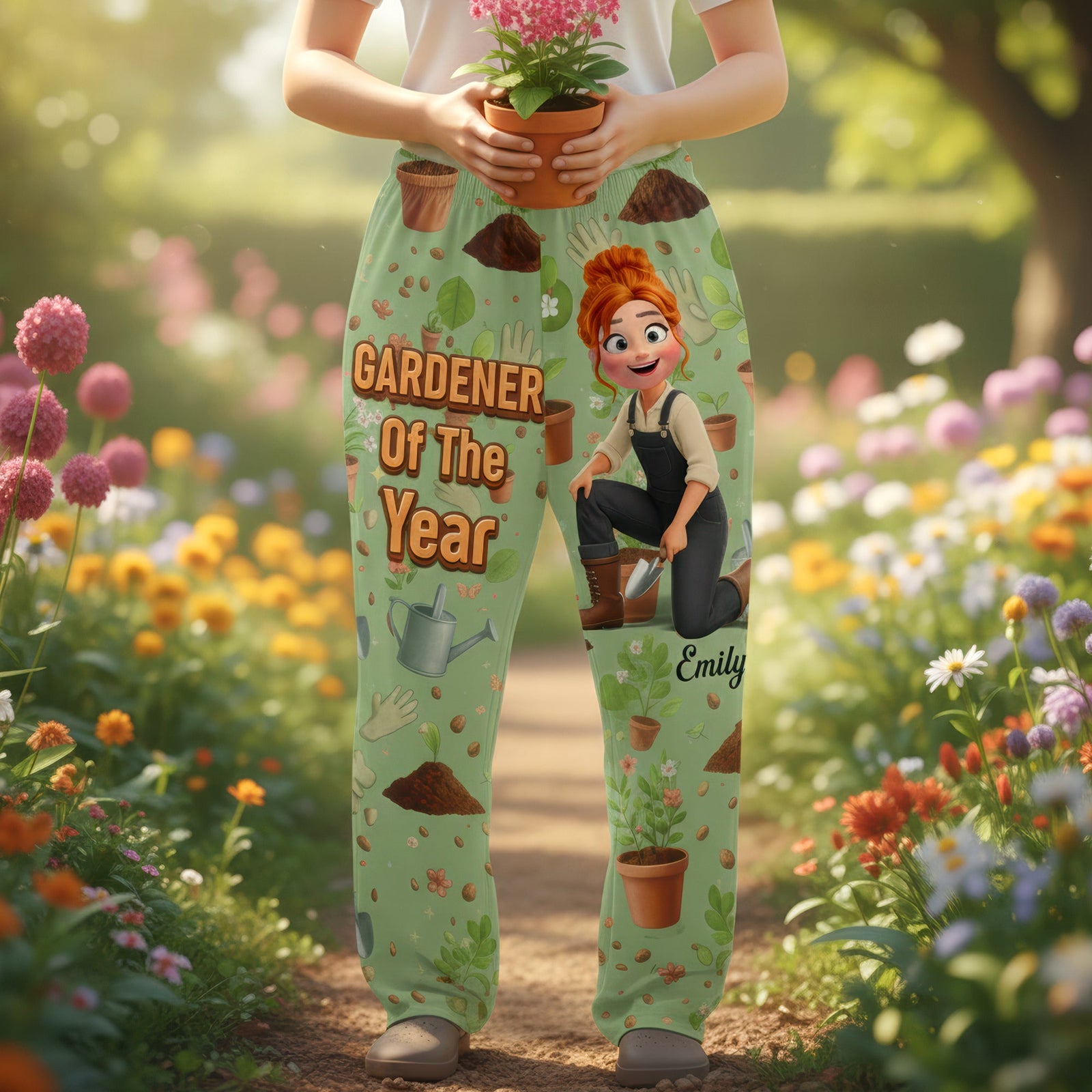 Garden Girl Pajama Pants - Personalized Gifts For Gardeners 05naqn130126