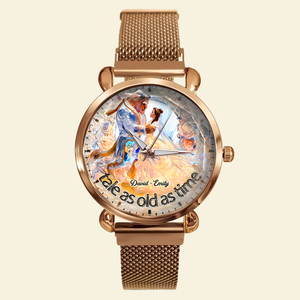 Couple Mesh Strap Quartz Watch - Personalized Gifts For Couple 04TGPU170725