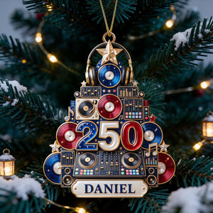DJ Holiday Christmas Ornament - Personalized Gifts 05PGDT050926