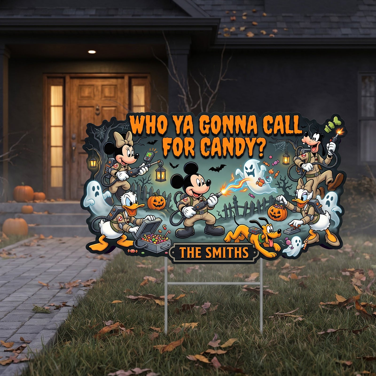 Sweet Treat Squad Yard Sign - Personalized Halloween Gift For Family 03HAQN100826