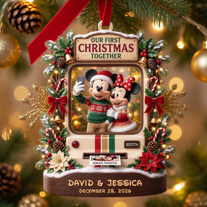 Our First Christmas Together Ornament - Personalized Gifts For Couple 07todt010826