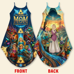 Fantasy Wild Mom Suspender Maxi Dress, Personalized Mother's Day Gifts 04qhqn170326