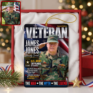 Military Honors Acrylic Ornament - Custom Photo Christmas Gifts For Veterans 05huqn260826